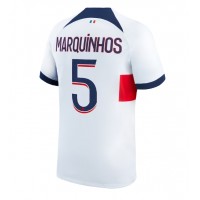 Camisa de Futebol Paris Saint-Germain Marquinhos #5 Equipamento Secundário 2023-24 Manga Curta